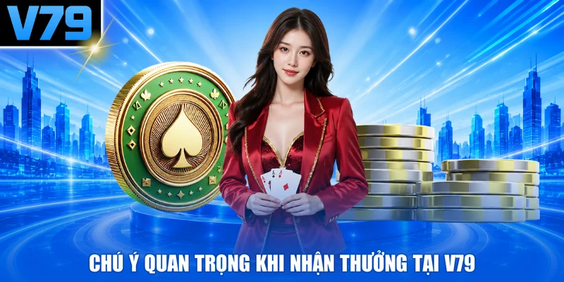 Chú ý quan trọng khi nhận thưởng tại V79